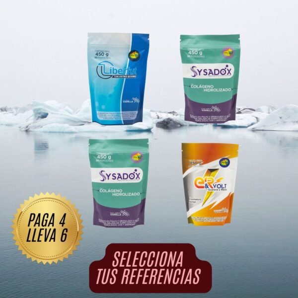 Pack promocional lleve 6  $397.00